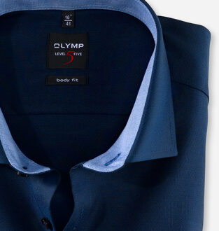 OLYMP Overhemd Level 5 Body Fit Navy   41