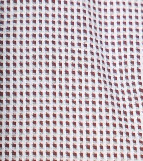 OLYMP Overhemd Level 5 Print Wit Bordeaux - 37,38,39