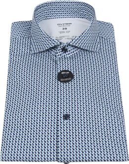 OLYMP Overhemd Level 5 SL7 Dessin Groen