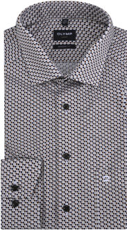 OLYMP Overhemd met lange mouwen Bruin - 41 (L)