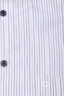 OLYMP Short Sleeve Overhemd Luxor Strepen Blauw Lichtblauw - 39,40,41