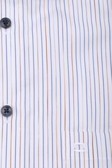 OLYMP Short Sleeve Overhemd Luxor Strepen Blauw Lichtblauw - 40,41