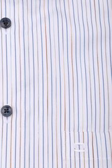OLYMP Short Sleeve Overhemd Luxor Strepen Blauw Lichtblauw - 41