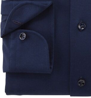 OLYMP Signature Overhemd Jersey Navy Donkerblauw - 39,40,41,42,43,45