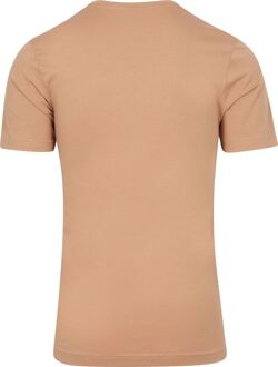 OLYMP T-Shirt V-Hals Nude Beige - XL