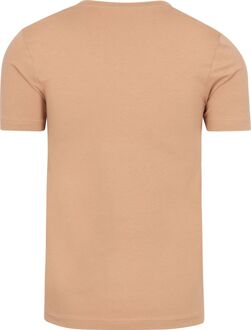 OLYMP T-Shirt V-Hals Nude Bruin - M,L,XXL,S,XL