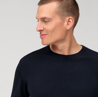OLYMP Trui O-Hals Wol Donkerblauw - 3XL,4XL,L,M,S,XL,XXL