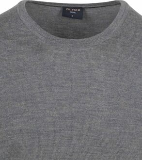 OLYMP Trui O-Hals Wol Grijs - L,M,XL,XXL
