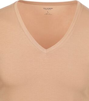 OLYMP V-Hals Onzichtbaar Ondershirt Beige - L,M,XL,XXL