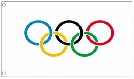 Olympische vlag 90 x 150 cm