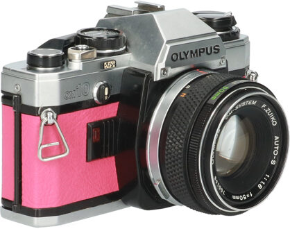Olympus Tweedehands Olympus OM-10 Roze met 50mm F/1.8 CM5678