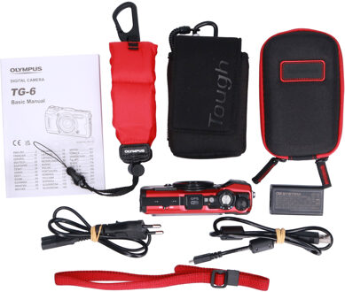 Olympus Tweedehands Olympus TG-6 Rood CM2911 Rood,Zwart