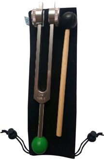 Om Stemvork 136.1Hz Gewogen-Met Bead Base Voor Ultieme Genezing En Ontspanning-Groen Voor Hart Chakra