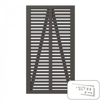 Ombergrijs Houten Tuindeur Harmoni 100 x 180 CM Black