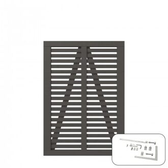 Ombergrijs Houten Tuinpoort Harmoni 100 x 140 CM Black