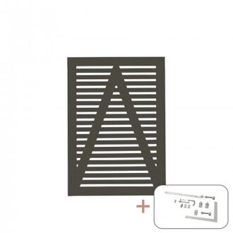 Ombergrijs Houten Tuinpoort Tokyo 100 x 140 CM Black