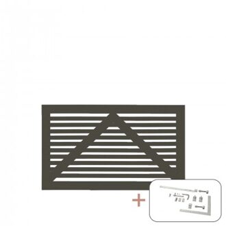 Ombergrijs Houten Tuinpoort Tokyo 150 x 90 CM Black