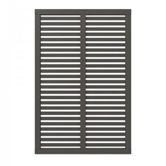 Ombergrijs Houten Tuinscherm Harmoni 120 x 180 CM Black