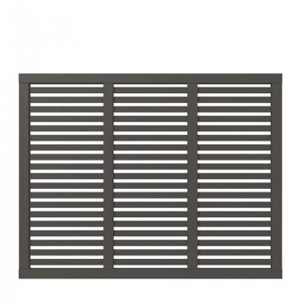 Ombergrijs Houten Tuinscherm Harmoni 180 x 140 CM Black