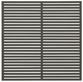 Ombergrijs Houten Tuinscherm Tokyo 180 x 180 CM Black