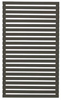 Ombergrijs Houten Tuinscherm Tokyo 83 x 140 CM Black