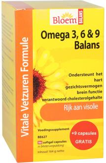 Omega 3, 6 & 9 Balans - 96 Capsules - Visolie - Voedingssupplement