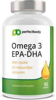 Omega 3 Visolie Capsules (DHA/EPA) - 90 Softgels - PerfectBody.nl