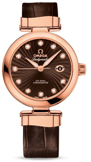 Omega Ladymatic Co-Axial 34mm Bruin Omega , Brown , Heren - ONE Size