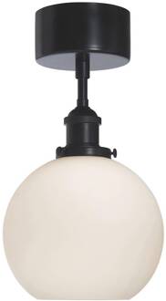 Omega plafondlamp, opaal/zwart opaal, mat zwart