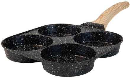 Omelet/pannenkoekenpan marmer Ø19cm zwart