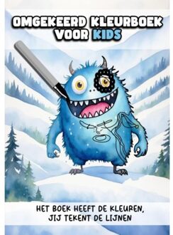 Omgekeerd Kleurboek Voor Kids - Het Boek Heeft De Kleuren, Jij Tekent De Lijnen - Kleurboek Shop