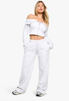 Omgeslagen Zoom Straight Leg Jogger, Ash Grey - XL