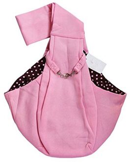 Omkeerbaar Kleine Hond Kat Sling Carrier Bag Travel Tote Zachte Comfortabele Dubbelzijdig Pouch Schouder Dragen Handtas Roze