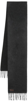 Omkeerbare Cashmere Zijden Sjaal Canali , Gray , Heren - ONE Size
