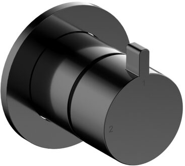 Omstelkraan afbouwdeel Hotbath Ace Inbouw 2-weg Gepolijst Zwart PVD