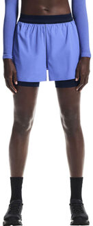 ON 3" Performance 2/1 Shorts Dames blauw