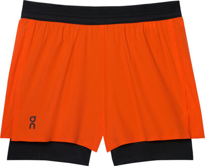 ON 3" Performance 2/1 Shorts Dames oranje - XS