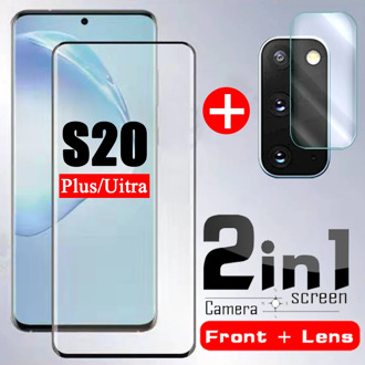 On Glaxay S20 tempered glass on the for samsung galaxy S 20 plus ultra screen protector S20plus S20ultra protect protective film