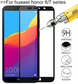 on honor 6X 6A 6C pro Tempered Glass For huawei honor 7X 7A 7C 7S Screen Protector protective glas hauwei 7 6 X C A S Cover Film
