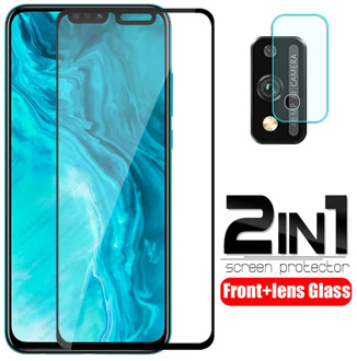 on honor 9x lite Glass 2-in-1 Camera lens protective Glass For huawei honor 9x lite honer 9 x light 9xlite screen protector Film