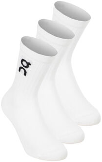 ON Logo Sock High 3P Tennissokken Unisex-wit - 39-42.5,43-46