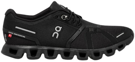 On Running Cloud 5 Sneakers met gerecyclede materialen On Running , Black , Heren - 38 1/2 Eu,39 Eu,42 Eu,40 Eu,38 EU