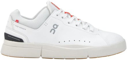 On Running Witte Sneakers met Oranje Details On Running , White , Heren - 42 1/2 Eu,44 Eu,43 Eu,45 Eu,42 Eu,40 Eu,41 EU
