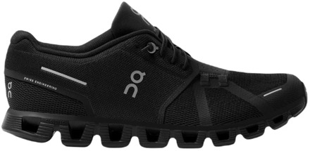 On Running Zwarte Cloud 5 Sneakers voor Mannen On Running , Black , Heren - 43 Eu,46 Eu,44 1/2 Eu,42 EU