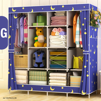 On Sale Moscow Stock Modern Simple Wardrobe Storage Cabinet DIY Assembly Easy Install Reinforcement Wardrobe Closet