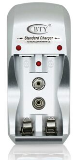 Onafhankelijke Opladen Draagbare Isolatie Battery Charger Eu/Us Plug 2 Slots Aa/Aaa 9V Oplaadbare Ni-Mh Batterij lader Batterij