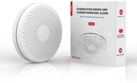 Onafhankelijke Rookmelder Sensor Fire Alarm Home Security System Brandweerlieden Tuya Wifi/433Mhz Rookmelder Bescherming 2stk Sensors
