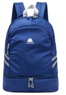 Onafhankelijke Schoenen Rugzak Kleding Verpakking Cubes Travel Organizer Bag Waterdichte Grote Capaciteit Student Schooltas Zakje Accessoires blauw C Backpack