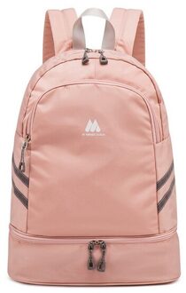 Onafhankelijke Schoenen Rugzak Kleding Verpakking Cubes Travel Organizer Bag Waterdichte Grote Capaciteit Student Schooltas Zakje Accessoires roze D Backpack