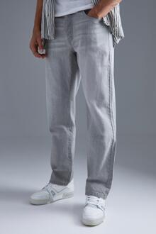Onbewerkte Baggy Jeans, Light Grey - 32R